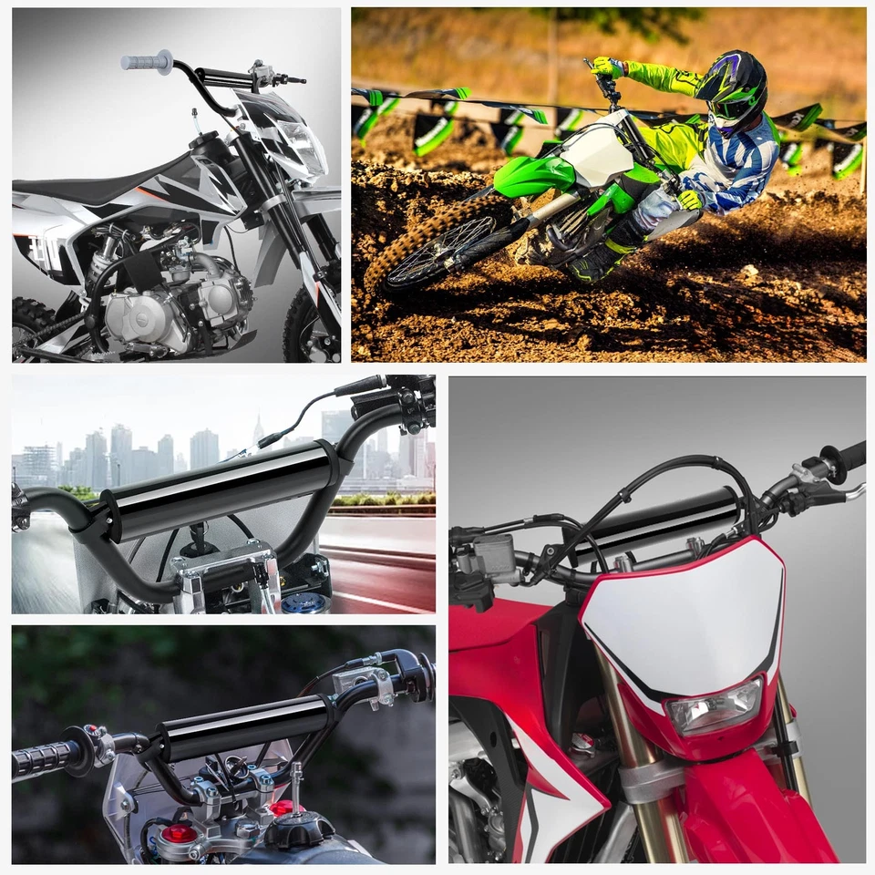 7/8" Low Rise Bar Handlebar w/ Chest Pad For ATK 125 250 350 490 605 Dirt Bike - Image 3 of 4