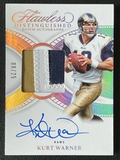Kurt Warner 2025 Panini Flawless Distinguished Patch Autographs /25 #DPA-KWR