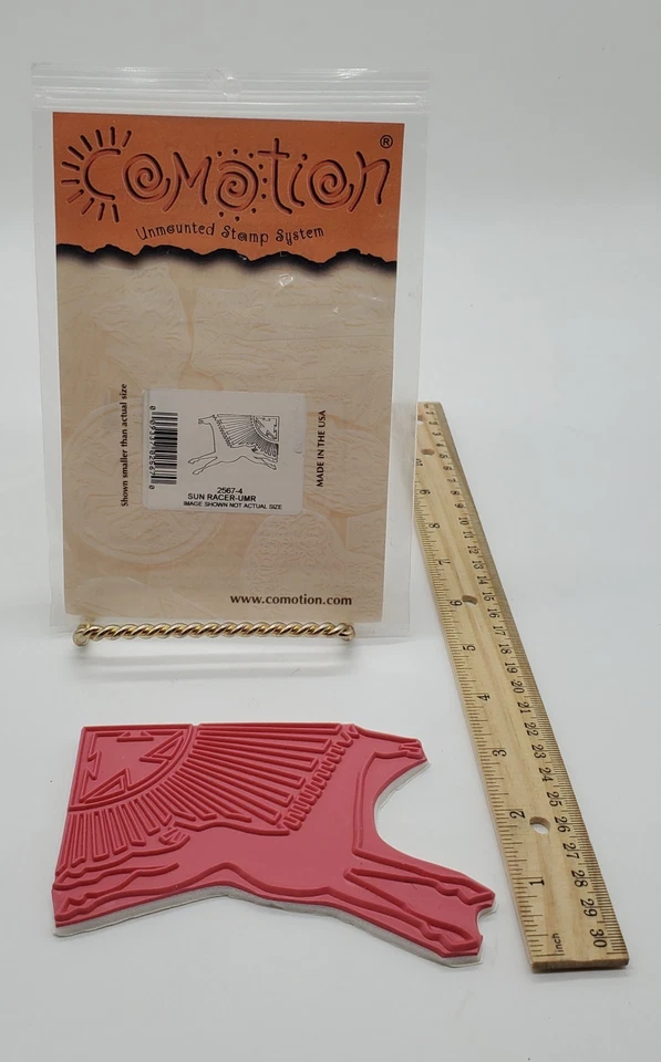 Comotion Sun Racer родной символ Southwest не смонтированный резиновый штамп 3 × 5» новый - Изображение 2 из 4