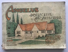 Rare 1924 Angelus Distinctive Architechture California Home Plans Sales Book