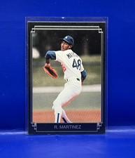 Ramon Martinez 1989 Broder Type Black Silver Frame Los Angeles Dodgers Rookie RC