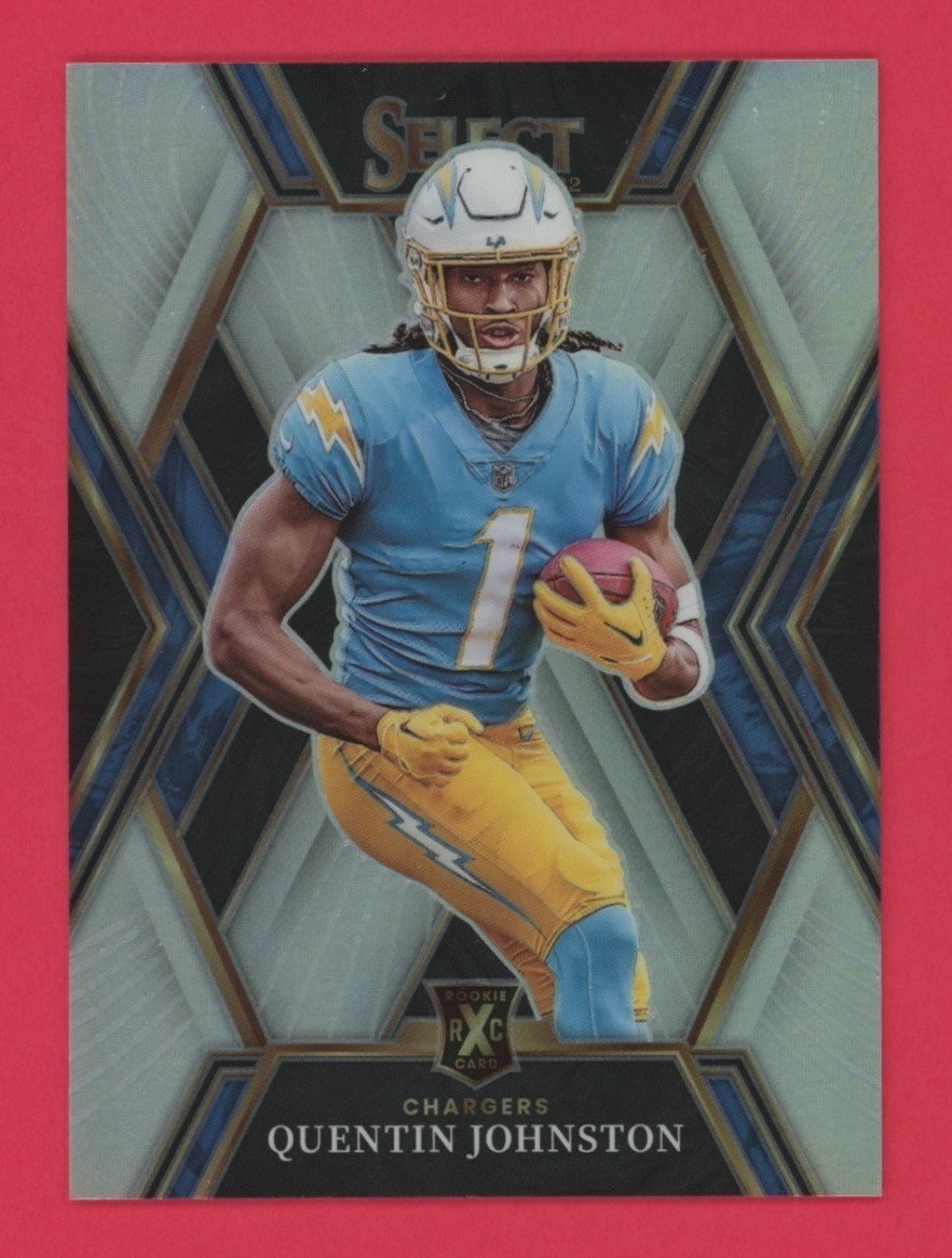 Quentin Johnston XRC Silver Prizm 2022 Panini Select #511 Rookie Chargers