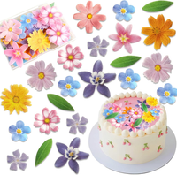 Morofme 60Pcs Essbare Blumen FüR Torte, Essbare Blumen BläTter Kuchen Dekor, Ess