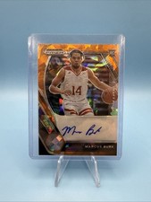 2021-22 Panini Prizm Draft Picks Orange Ice Marcus Burk #DP-MBU Auto