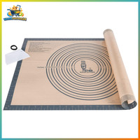 Backunterlage Silikon Rutschfest Xxl Antihafte Teigunterlage 71X51Cm FüR Pizza