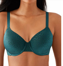New Wacoal 853303 Back Appeal T-Shirt Bra Size 34DDD Forest Green Padded