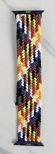 Apple Watch Band - Multicolor Braided Elastic Fabric Hook And Loop - 38/40/41 mm