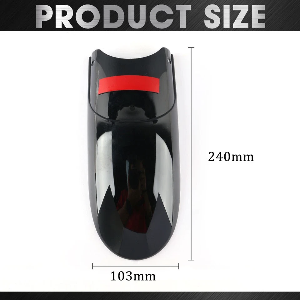 Extension de garde-boue avant de moto, noir brillant, pour Harley Sportster Dyna - Photo 2/4