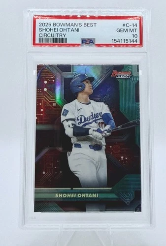 SHOHEI OHTANI 2025 BOWMAN'S BEST BASEBALL CIRCUITRY DODGERS #C-14 GEM MT 10