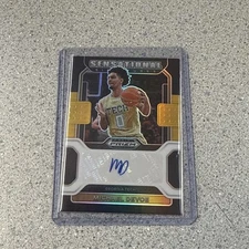 2022-23 Prizm Draft Picks Michael Devoe Black & Gold Sensational Signatures 1/5