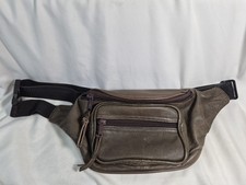 Doma Outback Genuine Leather Fanny Pack Distressed Brown w/3 Zipper Pockets
