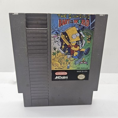 Simpsons Bart vs The World   NES   Tested   Authentic   Cart Only