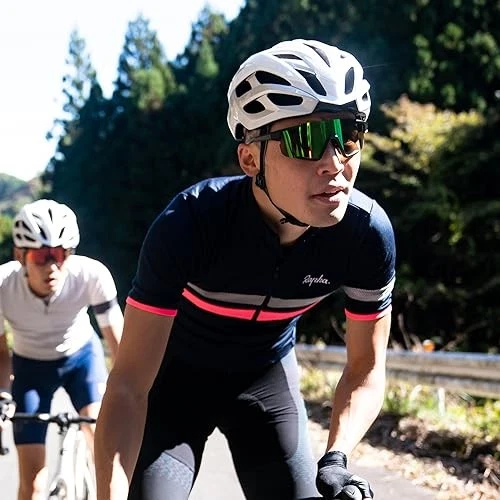 Occhiali da sole ciclismo KABUTO 122 nero opaco/verde malvaGiappone - Immagine 2 di 4