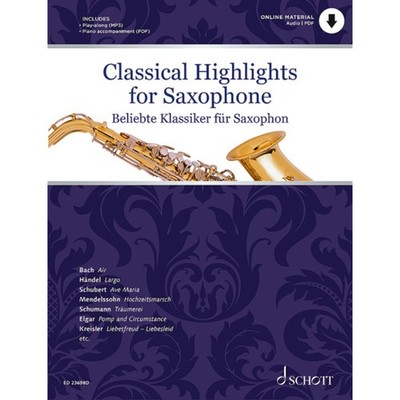 Schott Music Classical Highlights for Saxophone - Noten für Holzblasinstrumente