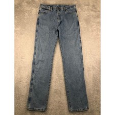 Wrangler Jeans Men 34x36 Blue Cowboy Cut Denim