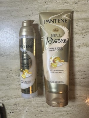pantene miracle rescue deep conditioner &  Leave In Treatment Bundle