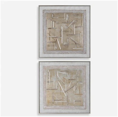 Uttermost 32357 Unpredictable Hand 31" x 31" Framed Abstract - MultiColor - Picture 5 of 5