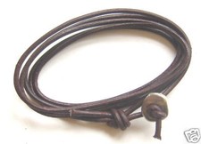 Echt Leder Armband braun Damen Herren Wickelarmband Herrenarmband Lederarmband