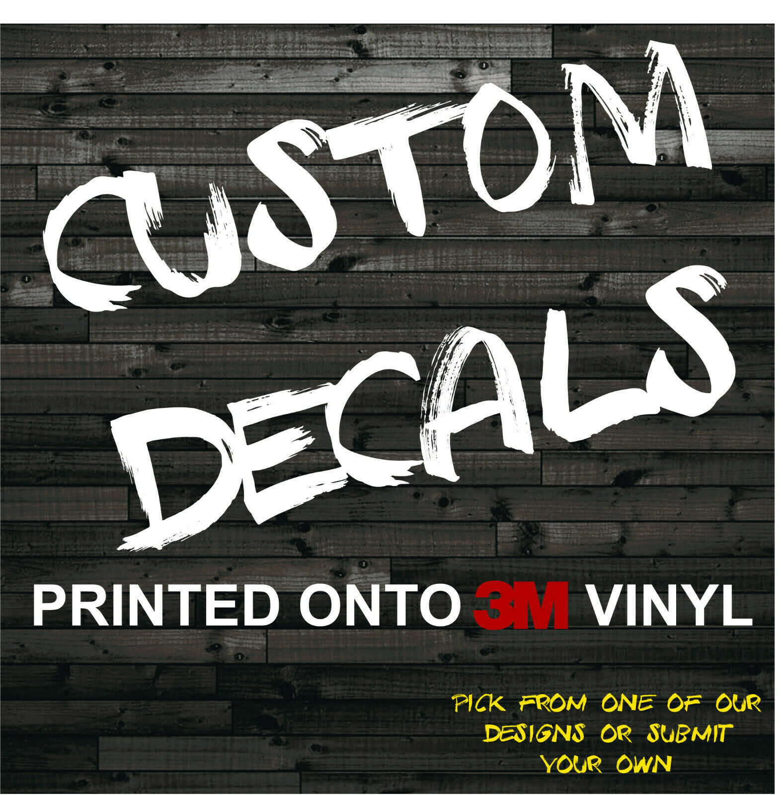 Custom decal sticker text image logo vinyl graphics car truck business weddings