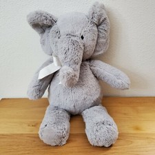 Pottery Barn Kids Gray Elephant Plush Toy 2015 PBK 16"