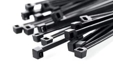 4 Inch Black Nylon 18 lb Cable Zip Ties | Made In The USA, 100 Qty BCP895
