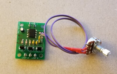DC Dual Flasher Circuit (Variable Speed, Panel Mounted)