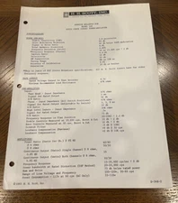 HH Scott Model 348 Service Bulletin *Original*