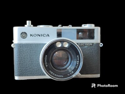 Konica Electron Rangefinder Film Camera with Hexanon 45mm f/1.8