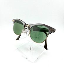 VINTAGE 40'S/50'S SC U.S.A LILAC/GREEN HALF-FRAME SUNGLASSES