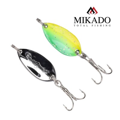 1x MIKADO Trout Ice Spoon Forellen mini Blinker Schlepplöffel 2,2cm/1,4g/Code05