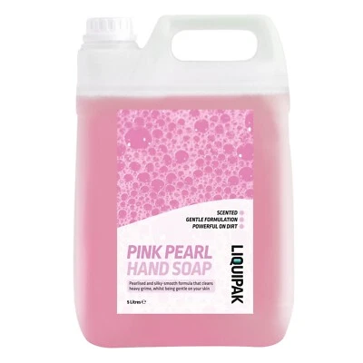 Liquipak Hand Soap 5L - Hand Wash Refill, Pink Pearl Hand Soap, Smooth Liquid