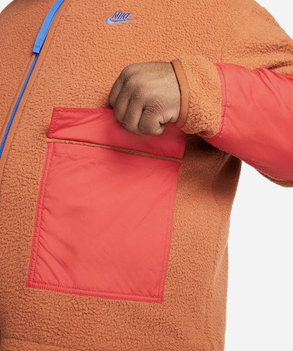 Nike Sportswear Sport Essentials+ Men's Fleece Sherpa Full-Zip Jacket Size XL - Picture 6 of 9