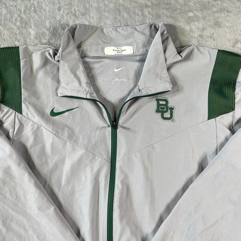 Chaqueta Baylor Bears University emitida por el jugador Nike Hombres XL Prince Ugoh #59 NCAA Foto 3 de 4