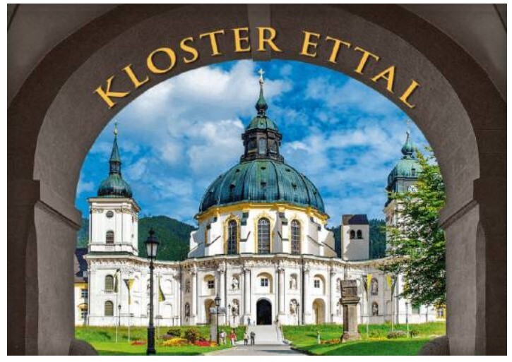 Ettal Monastery Church Bavaria Alps Photo Magnet Souvenir Germany