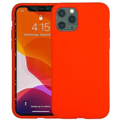 Liquid Silicone Gel Rubber Shockproof Case for iPhone 11 Pro Max 6.5'' RED