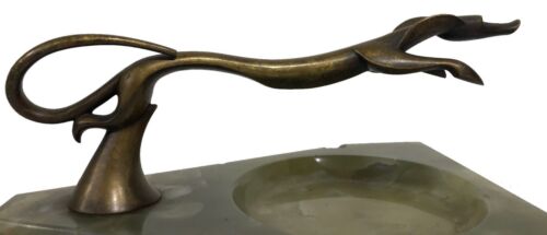 Art Deco Vienna Bronze and Green Onyx Vide-Poche, ca. 1920s - Picture 3 of 11