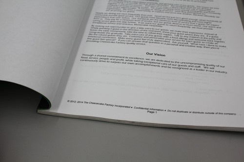 Cheesecake Factory Menüanleitung März 2016 Taschenbuch + Serverentwicklung LESEN!! - Bild 3 von 7