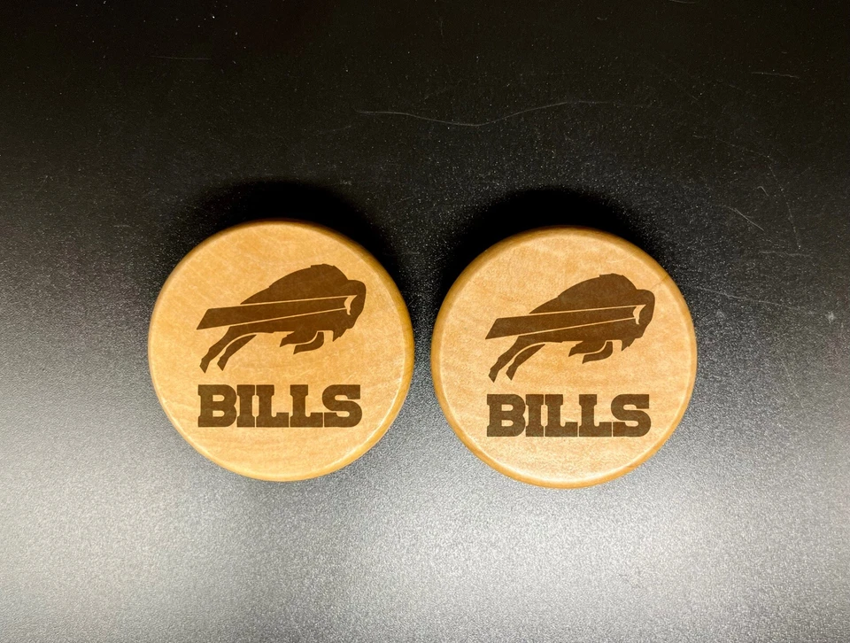 Buffalo Bills NFL doble cara grabado madera cocina hierba molinillo regalo de Navidad Foto 3 de 4