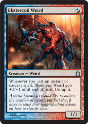 weird cards mtg BLISTERCOIL WEIRD X4 4 4X Return to Ravnica MTG Magic Cards DJMagic