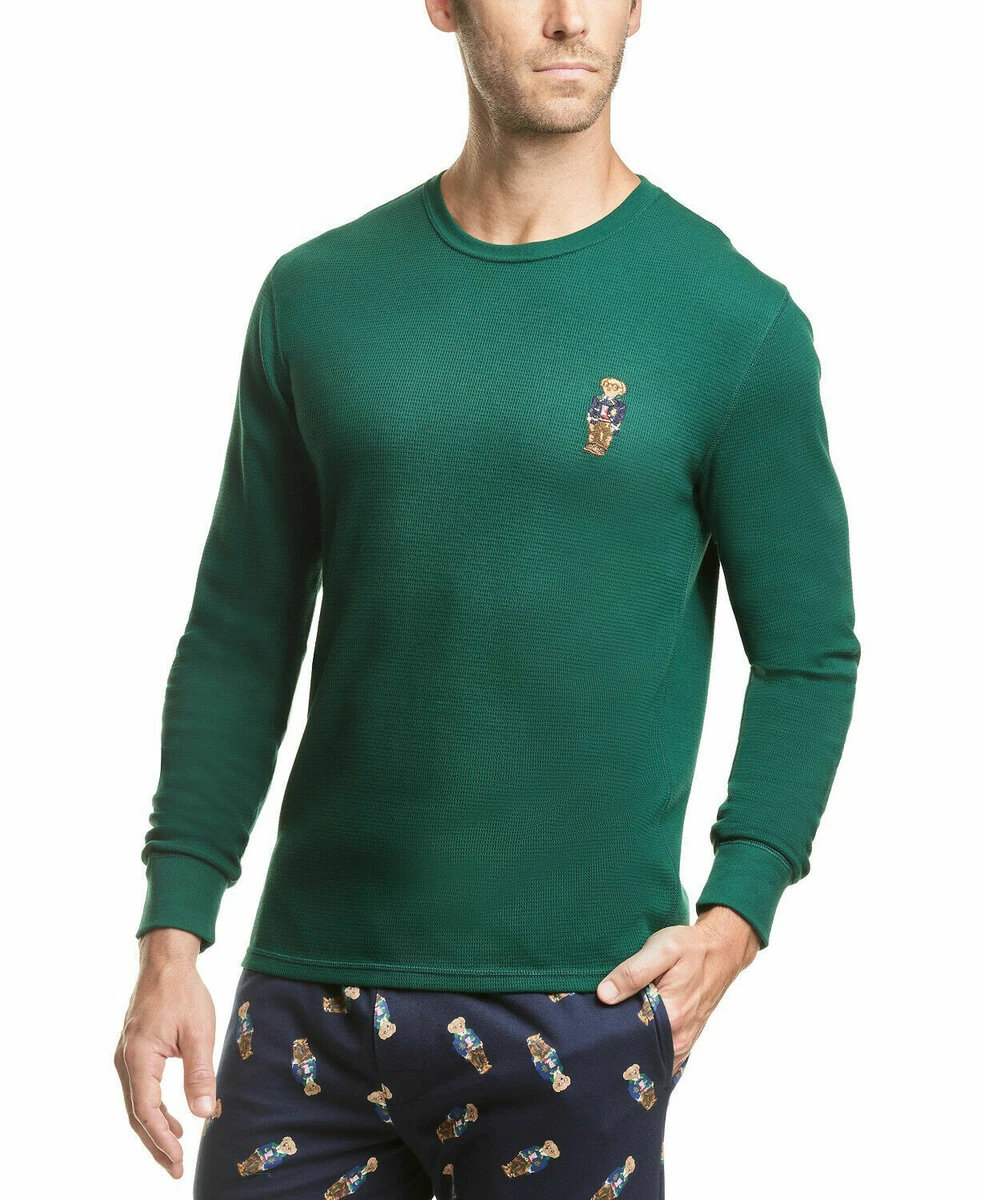 Polo men's waffle knit thermal cheap