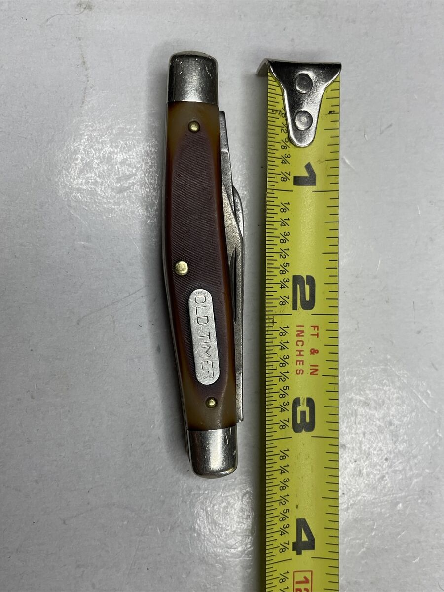 Vintage Schrade Old Timer 340T 3 Blade Folding Pocket Knife Vintage Schrade Old Timer 340T 3 Blade Folding Pocket Knife