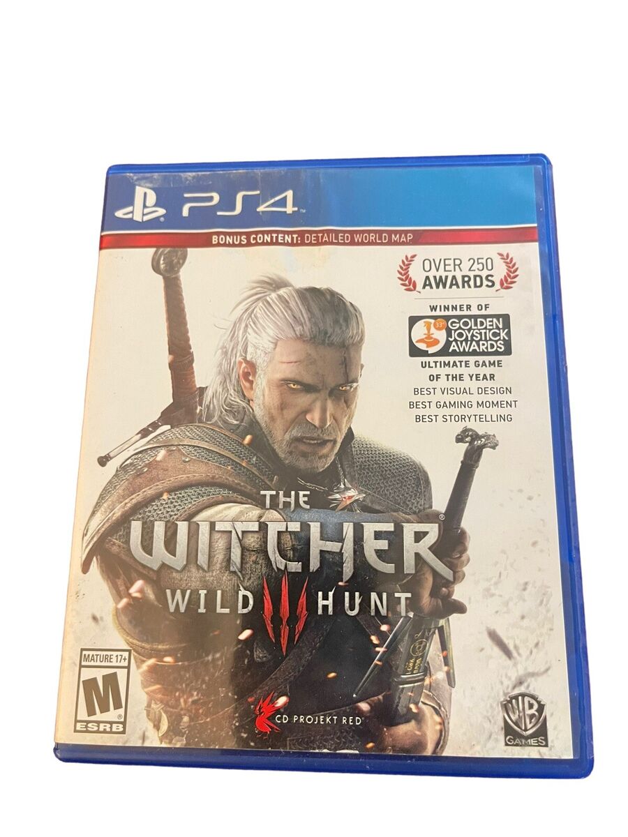 The Witcher 3 Wild Hunt Standard Edition (PS4) Play Station 4. No map.  Complete