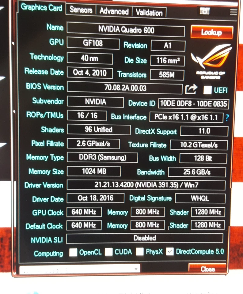 Dell PowerEdge T30 T110 T110-II T130 T310 T410 1GB QUADRO 128-Bit Video Card  - Image 2 of 2