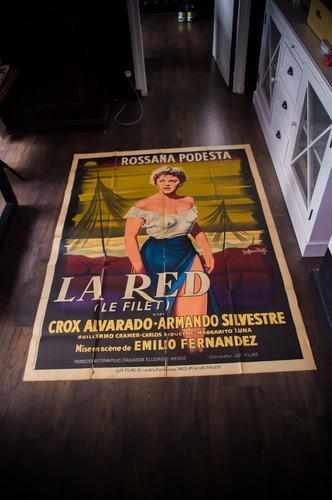 LA RED (1953) - Rossana Podesta - Original French Movie Poster – Large Fold