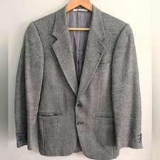 Yves Saint Laurent Wool Blazer Sport Coat Gray