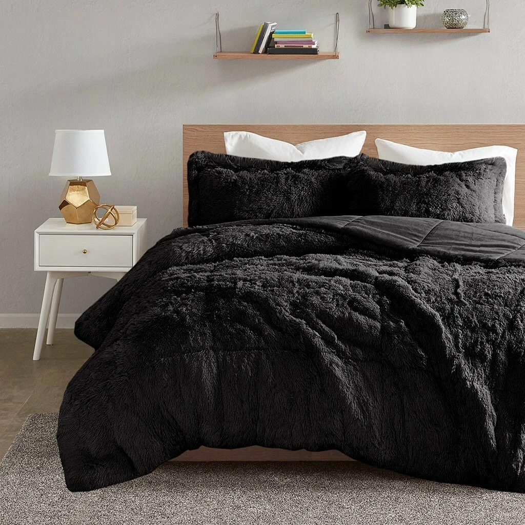 Faux fur store duvet cover