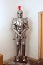 Collectible Full Knight Suit of Armor Steel Combat Full Body Armour Costume 