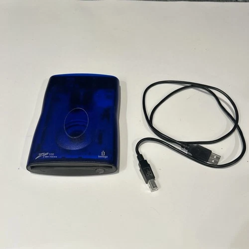 iOmega Zip 100 USB External Disk Drive Z100USBNC Case Untested Parts or Repair