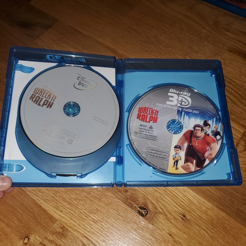Wreck-It Ralph (3D Blu-ray/ Blu Ray / DVD, 2012) Disney - Image 3 of 3