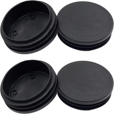 4 tapones redondos de pl stico de 76 mm 3 pulgadas , redondos y negros